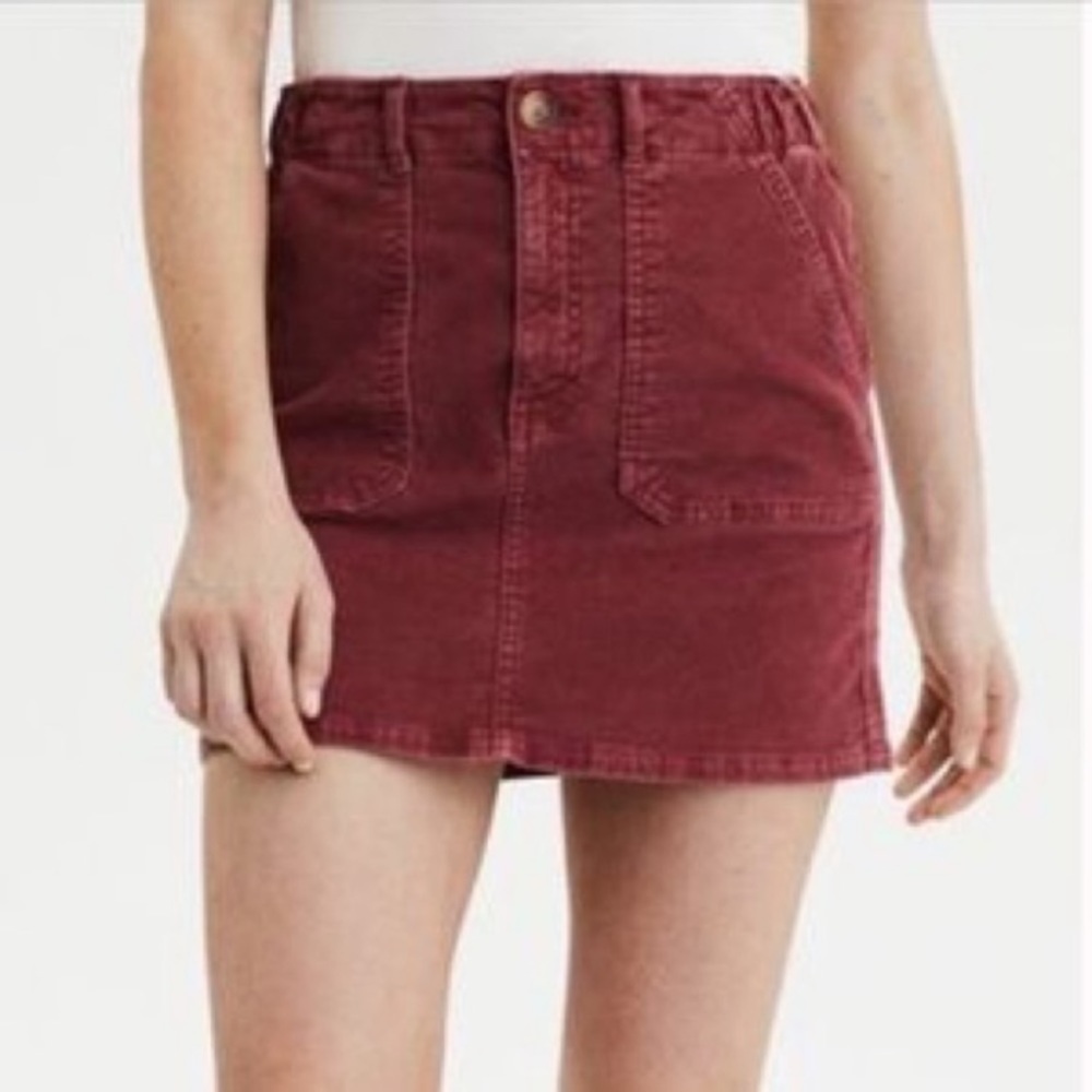AMERICAN Eagle Super Stretch Corduroy Mini Skirt